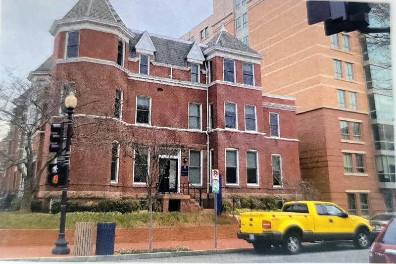 Picture of the exterior brick building at 2147 F St.